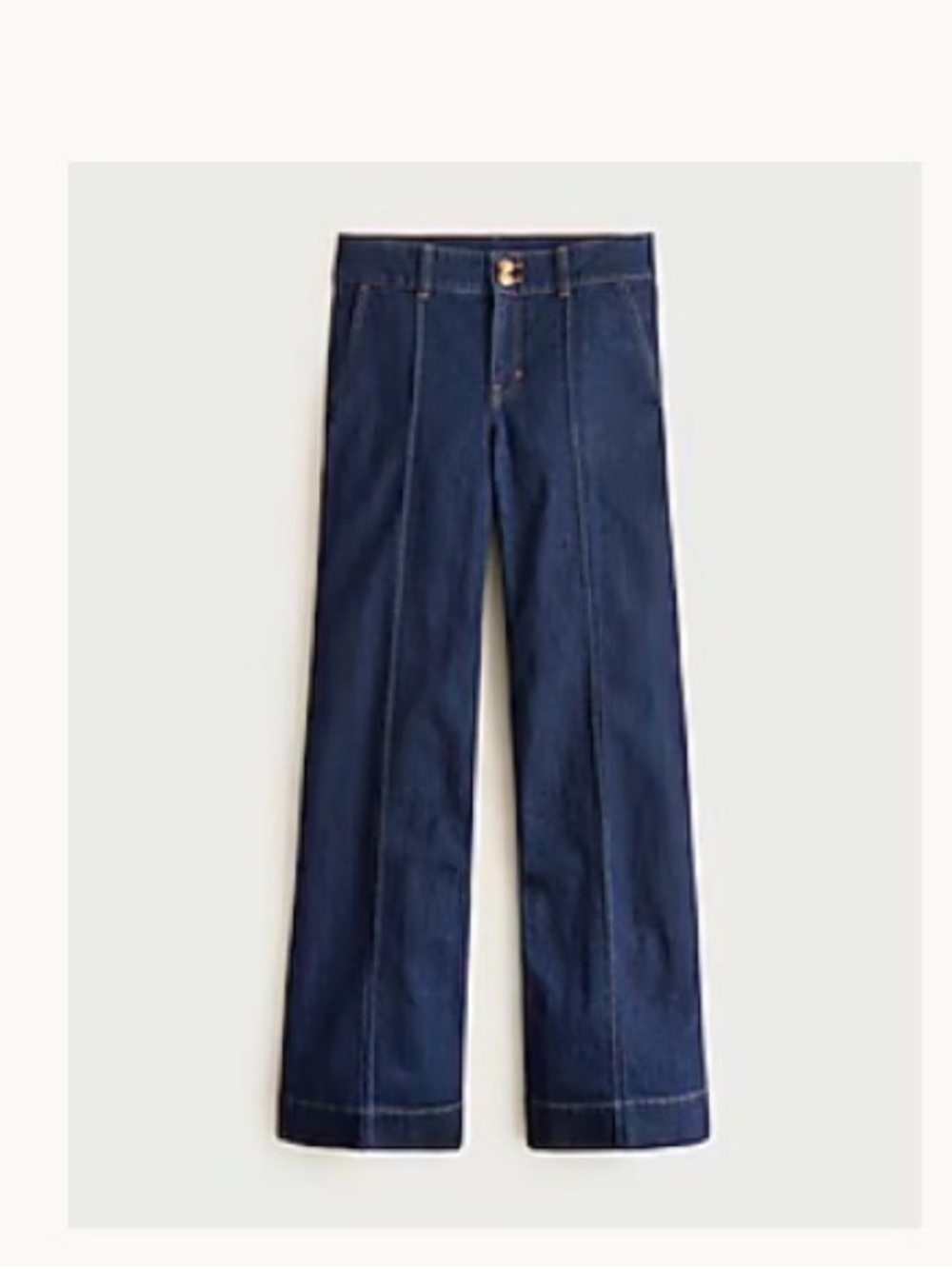 J. Crew Dark Indigo Wide-Leg Jeans